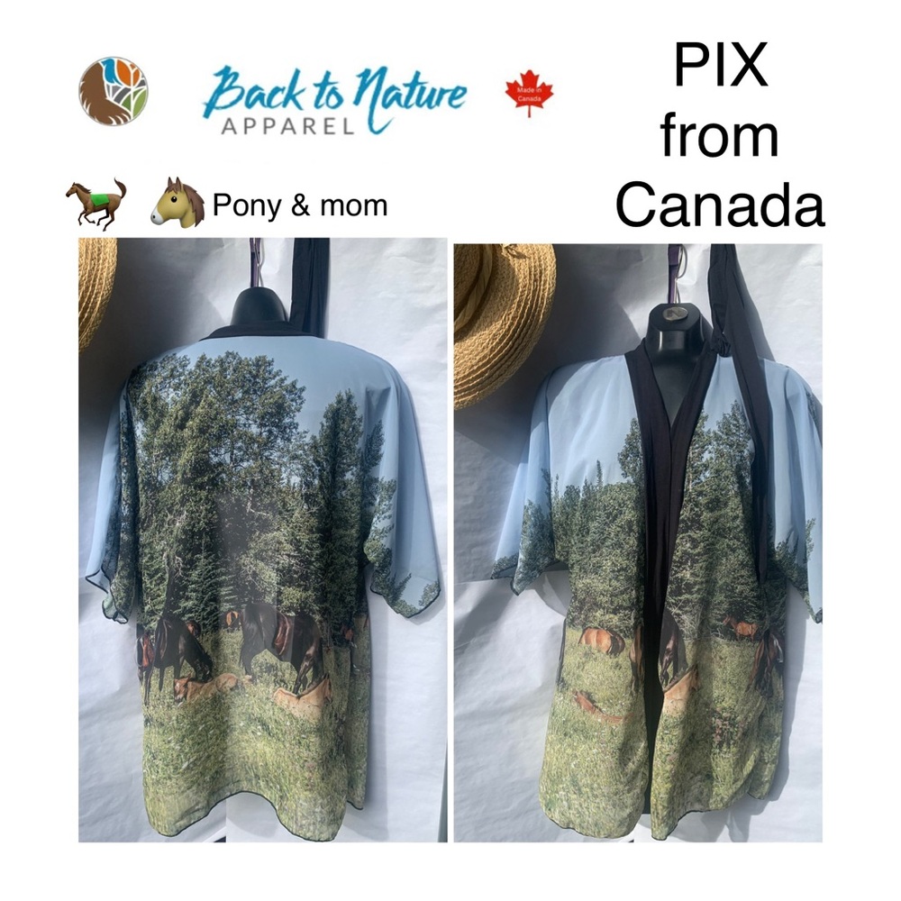 2/$25 ⭐️ PONY & MOMS 🇨🇦 CANADIAN MADE  ⭐️ Chiffon & Bamboo